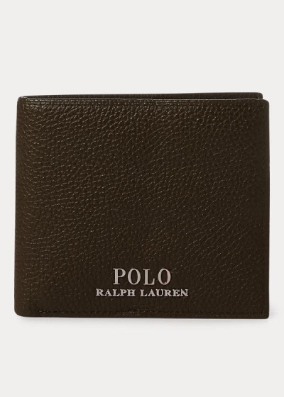 Men's Polo Ralph Lauren Pebbled Leather Wallet | 637804VAM